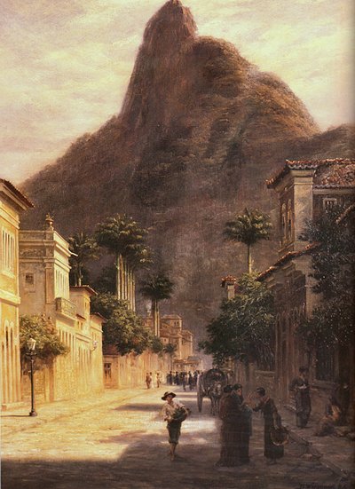 Rua Sao Clemente, Rio de Janeiro Português: The Sugar Loaf from Rua Sao Clemente, Rio de Janeiro alkotó: Bernhard Wiegandt